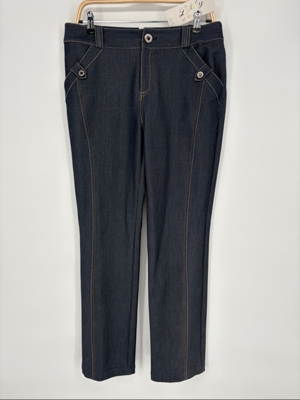 👾 Lilly of California Straight-Leg fancy Jeans in Dark Indigo
